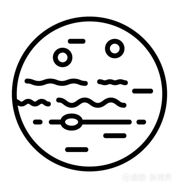 太阳系中最大的行星, 朱庇特插画-正版商用图片0af55x-摄图新视界