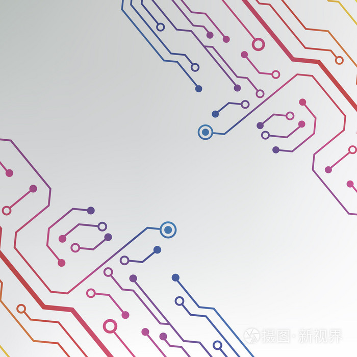电路板图案.抽象技术高科技电路板纹理