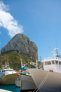 calpe 阿利坎特 fisherboats 与支钢笔 de ifach