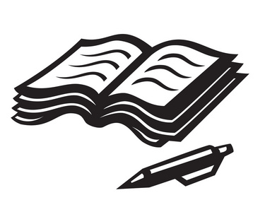 符号的书和笔图片-符号的书和笔素材-符号的书和笔插画-摄图新视界