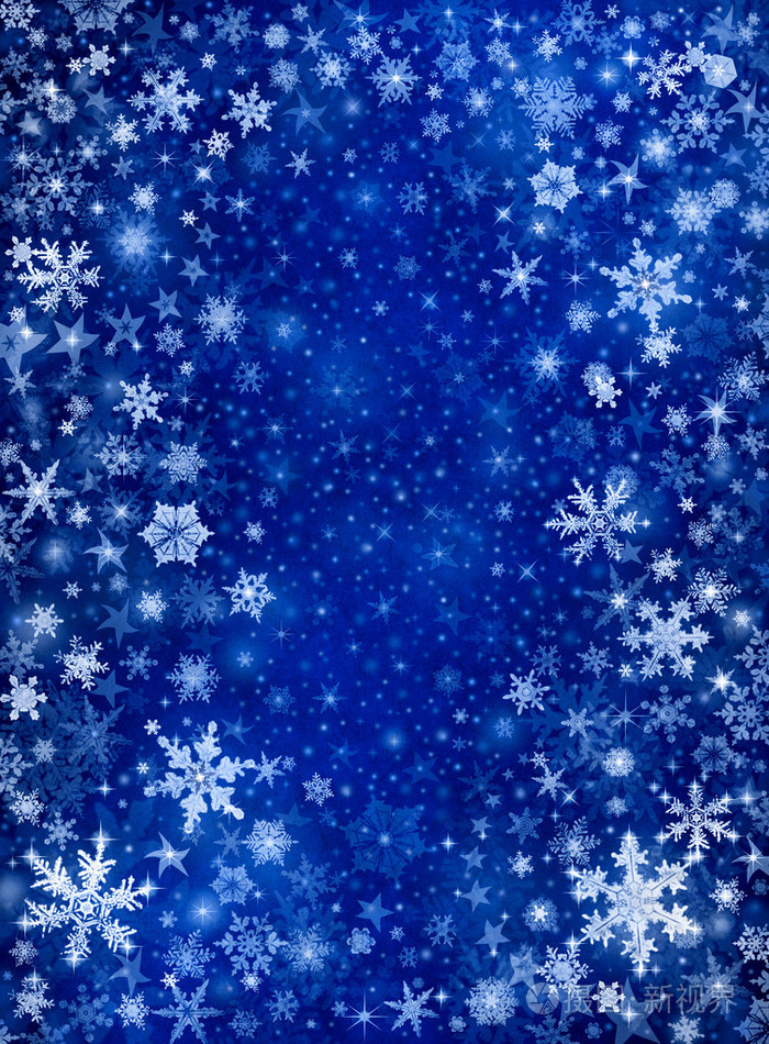 蓝色雪风暴
