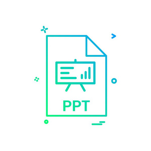 ppt 文件文件扩展名文件格式图标矢量设计