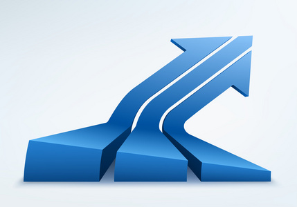 抽象的矢量图,3d 箭头,标志设计照片