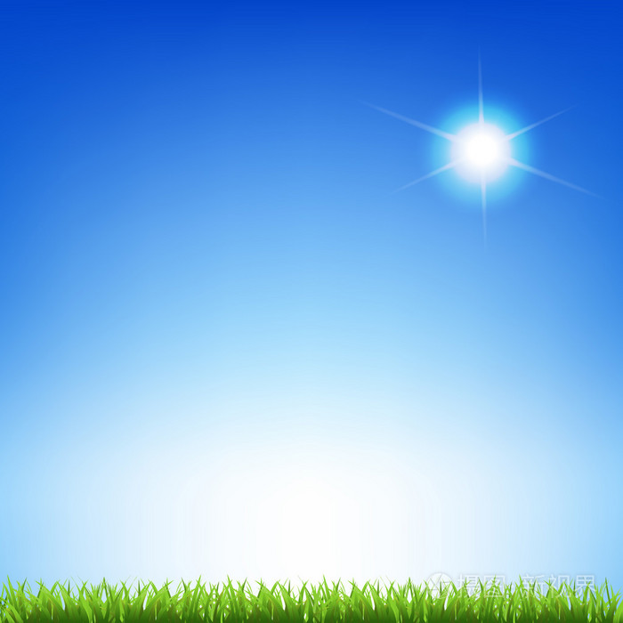 太阳和草
