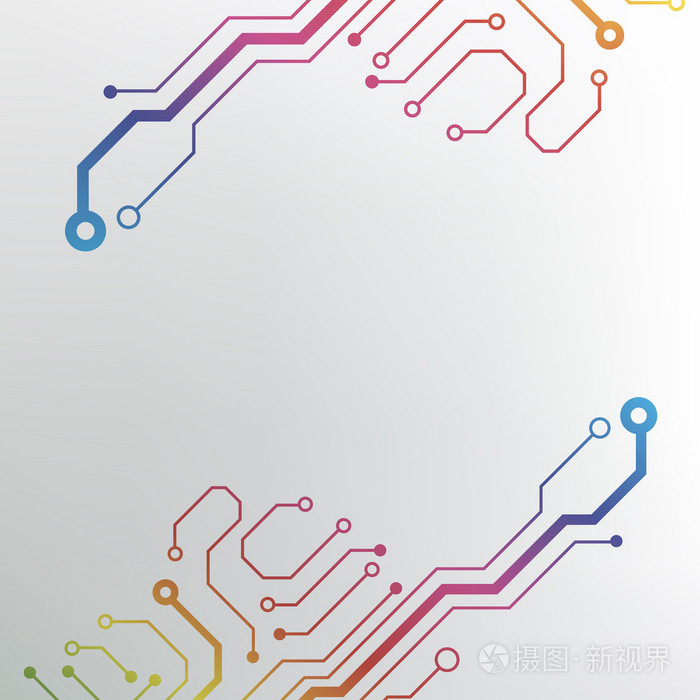 抽象技术高科技电路板纹理插画-正版商用图片0afmgn-摄图新视界