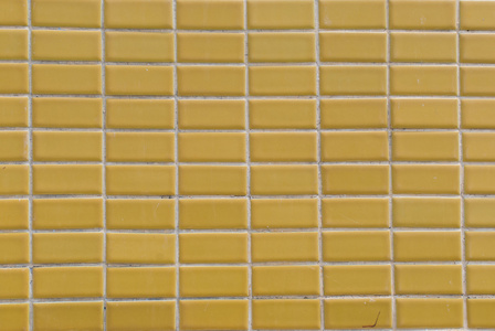 黄色的瓷砖墙面纹理的背景图片