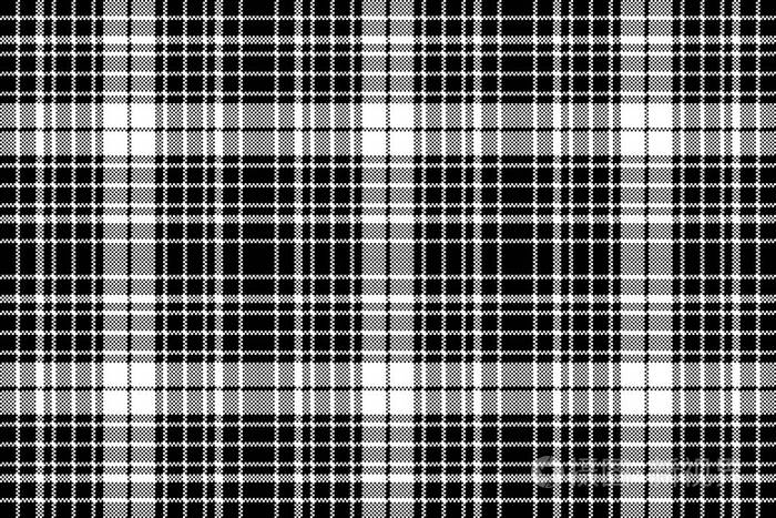 检查黑白色格子无缝图案.矢量插图