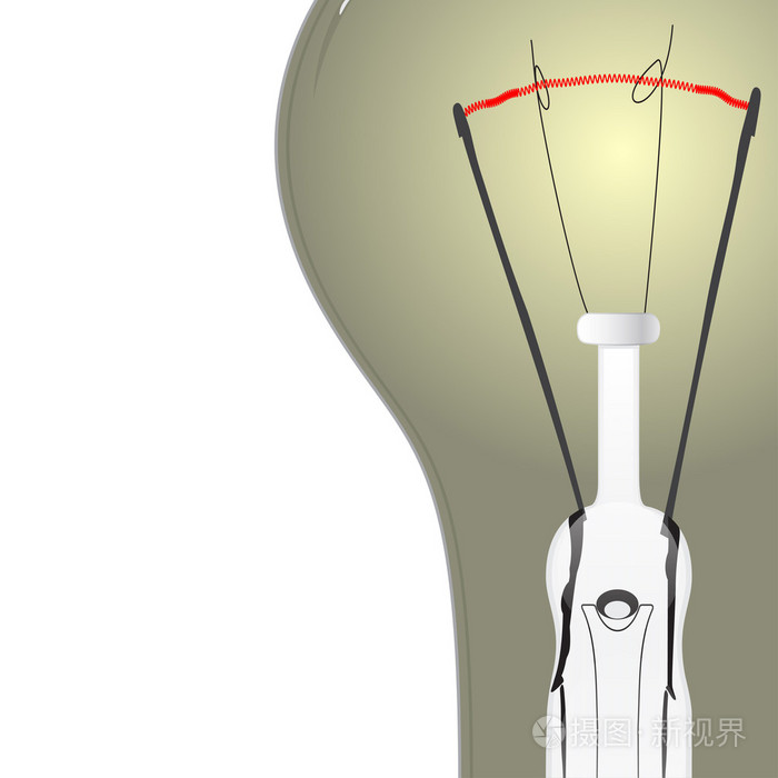 灯泡，矢量图