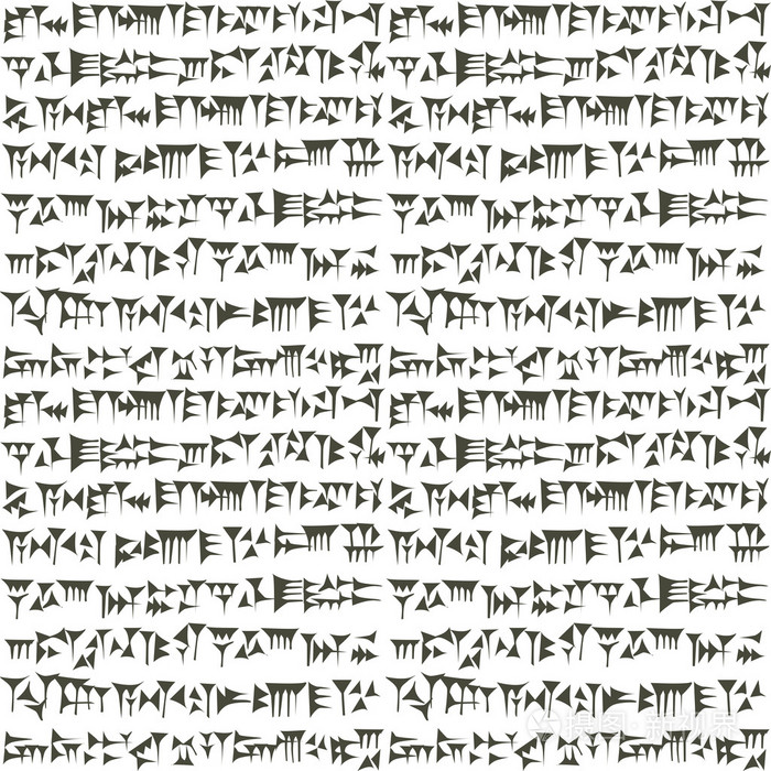 古代的楔形文字亚述或苏美尔 inscripton 背景