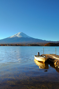 富士山和捕鱼船