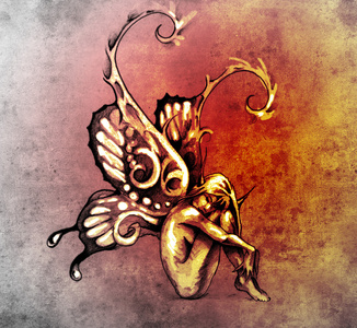 童话的翅膀图片