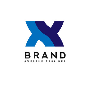 xy标志初始字母 xy 标志组合在蓝色适合商业和企业身份的颜色照片