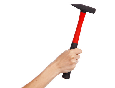 手拿锤子图片
