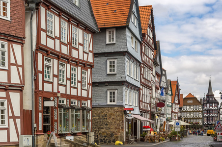 街道在 fritzlar，德国