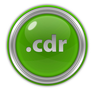 白色背景上的 cdr 圆形图标图片