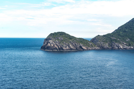 在越南的 Ku 老挝占婆岛, 其美丽的海滩和风景