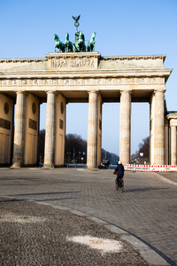 柏林。城市标志勃兰登堡门德国