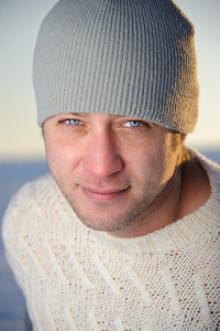 冬季男性肖像