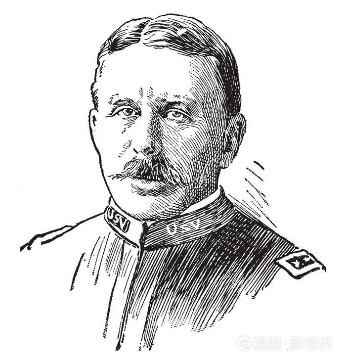 伦纳德木头18601927他是美国陆军官员古巴州长和菲律宾的州长复古线