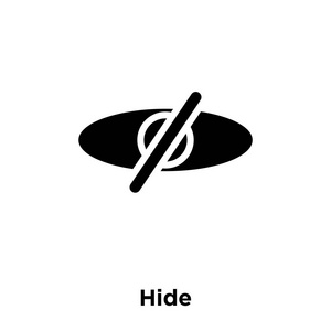 上的图标矢量, 在透明背景上隐藏标志的徽标概念, 填充黑色符号照片