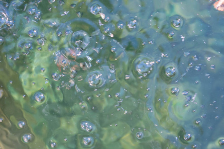 水对自然飞溅滴反射气泡为背景设计