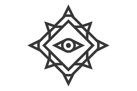 神圣符号设计抽象几何插图插画