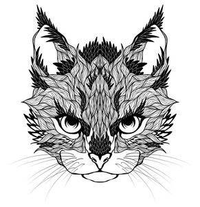 猫头纹身照片