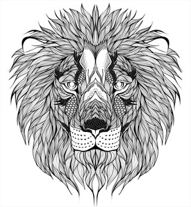 狮子头纹身图片