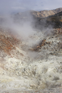 地热地面和蒸汽在冰岛