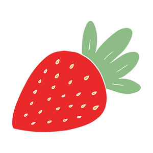 平板彩色动画片草莓
