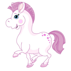 可爱卡通马照片