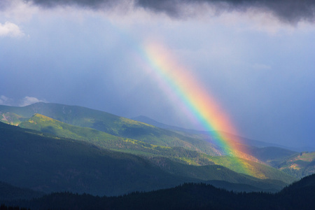 雨后彩虹图片