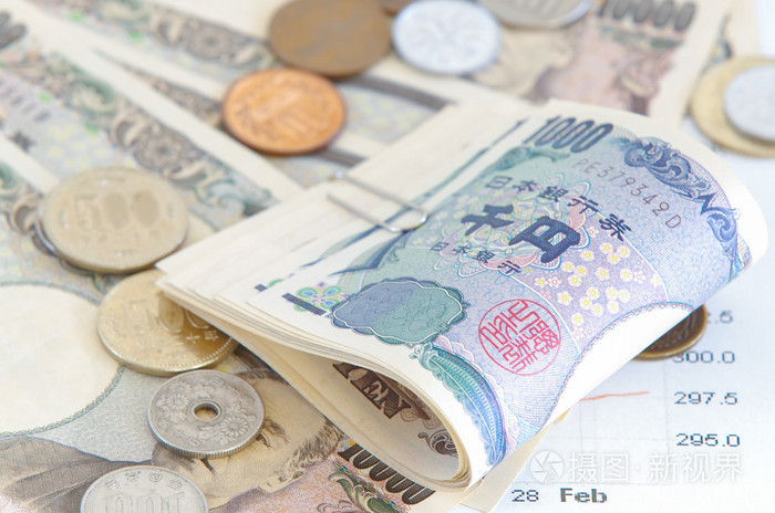 日本的日元纸币