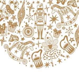 胡桃夹子动画片字符向量例证照片