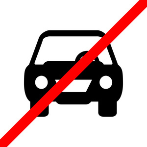 没有警告标志的汽车图片