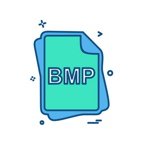 Bmp 文件类型图标设计向量