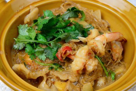 泰国食品名称是粉丝焗虾图片