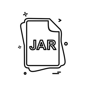 Jar 文件类型图标设计向量