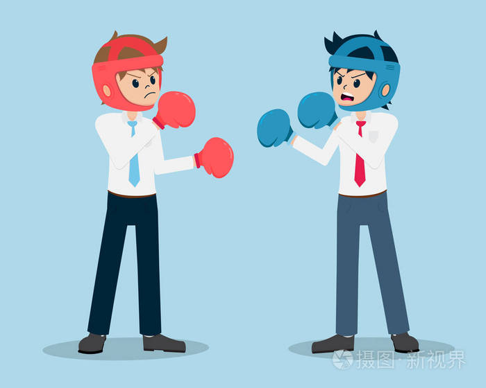 工资人01是打拳击拳击手与竞争对手业务就像与竞争对手战斗