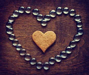 玻璃珠的心照片