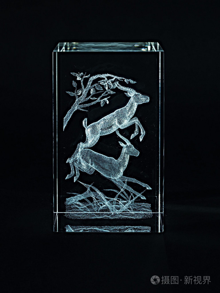 玻璃项目与体积激光雕刻机