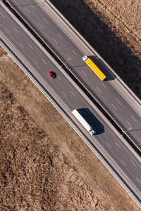 鸟瞰的公路