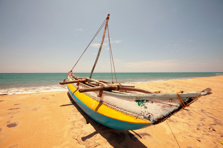 渔船在斯里兰卡