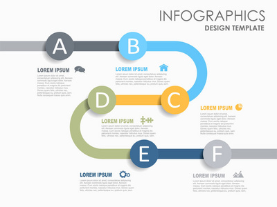信息图表设计模板与地方为您的数据。矢量图