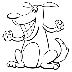 动物线描黑白画图片