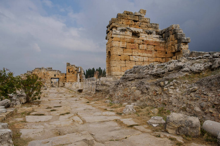 hierapolis 古城遗址, 北罗马门, pamukkale, 土耳其