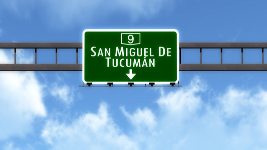 San Miguel 阿根廷公路路标