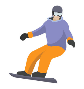 滑雪板平面图标, 冬季运动