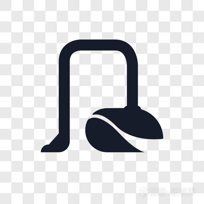 真空矢量图标在透明背景下隔离真空标识概念