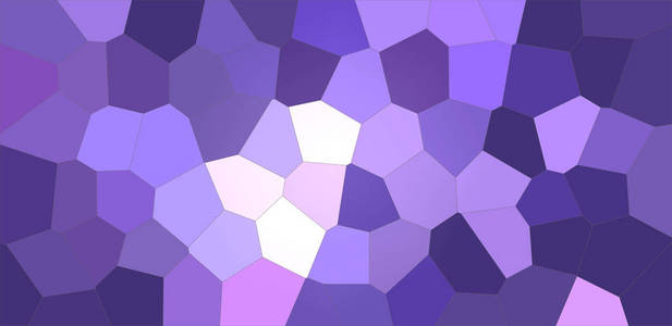 深蓝色和紫色大六角背景插图